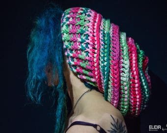Watermelon dread tam beanie