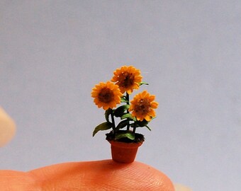 1/4 inch scale miniature-Sunflowers