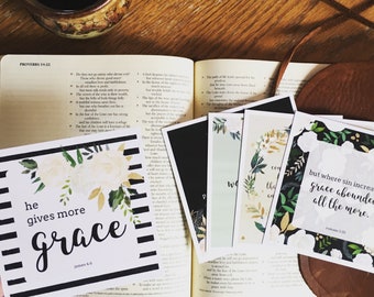 ESV, Mom, Scripture Cards, Motherhood, Gift, Encouragement, Grace, Mother's Day, Baby Shower, Parenting, Gift, Truth Squares, Bible Verse,