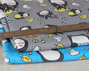 Pretty TOTORO pattern canvas Cotton Fabric 45*150 cm DIY fabric 1/2y