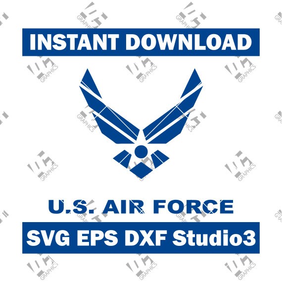 Download United States Air Force Logo Cutting Cut File SVG EPS DXF