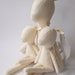 PDF sewing THREE patterns and DIY tutorial for Blank Fawn Doll for crafting 21" (53 cm ), 12.5'' (32 cm), 10'' (25 cm) tall finished dolls