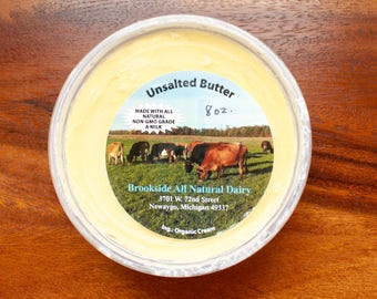 Unsalted Butter All Natural Dairy Organic Cream
