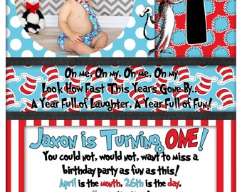 Dr. Seuss Birthday Invitation