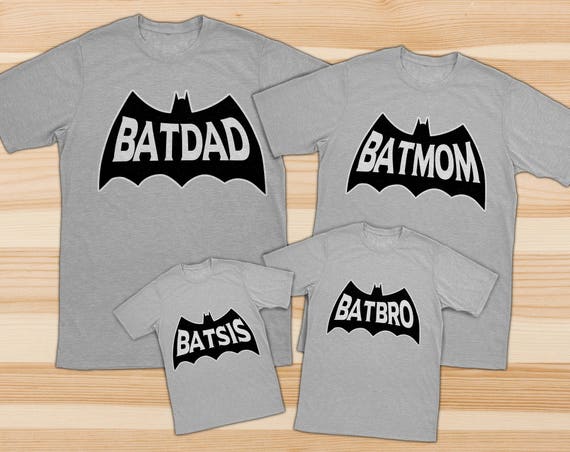 batman birthday shirts for family