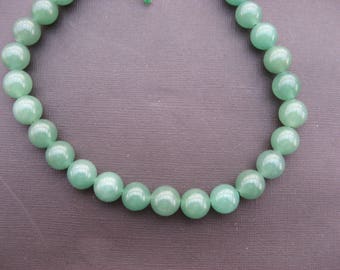 Aventurine: 3 Round 14 mm aventurine beads