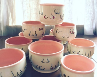 Boobs Handmade ceramic pot/jar/planter/catchall