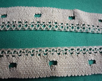 10 meters of vintage lace to hole