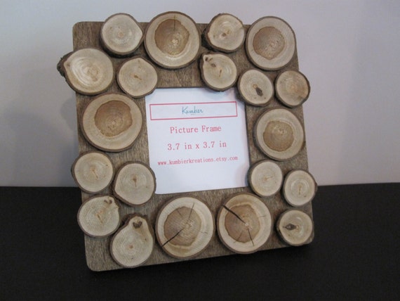 Items similar to Picture Frame -- Rustic Tree Branch, Wood Picture ...