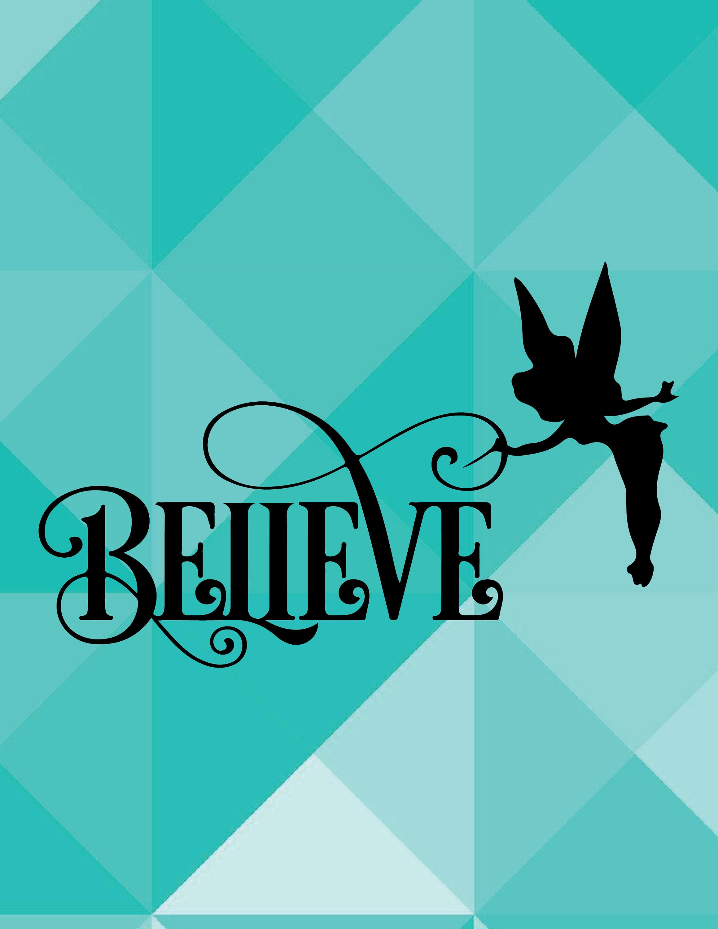 Download Tinkerbell Believe, Fairy Inspired Paper Cut File for ...