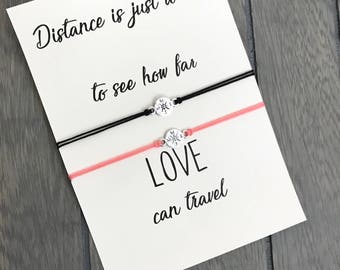 Going away gift, Long distance relationship, Moving away gift, Compass bracelet, Love bracelet, Long distance gift, Boyfriend gift, A90