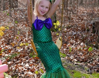 Mermaid Costume; Mermaid Dress (Girls' sizes)-Fast shipping!