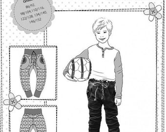 Pattern of Sweathose kids "Indigo"