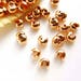 50 Rose Gold Plated Crimp Knot Covers - 5mm - 17-16