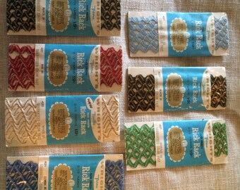 Vintage Unopened Metallic Embellished Rick Rack