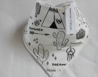 Bib bandana bib / / Indian printed cotton / / Microfiber