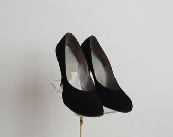 Vintage 1940s Shoes - 40s Babydoll Heels - The Valentina