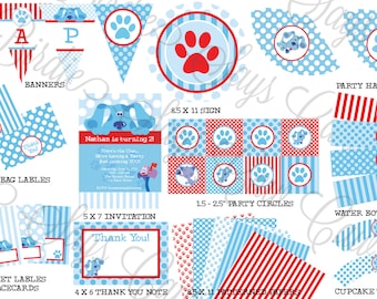 Blues Clues Birthday Party Pack -- Printable Custom DIY - Printable set