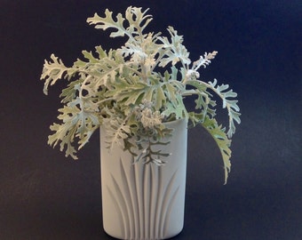 Vintage Matte White Rosenthal Vase, Modern Style, Germany