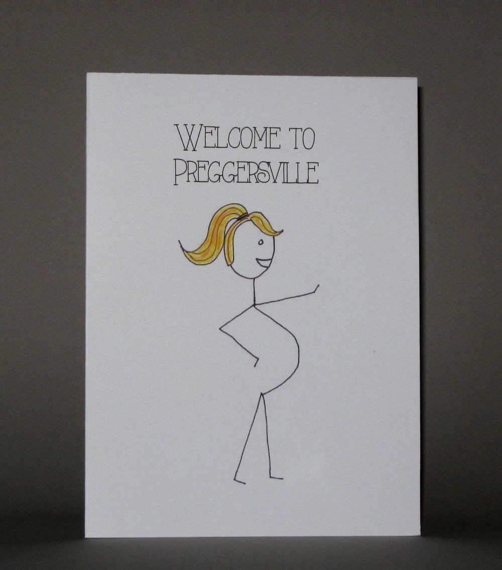 Funny Pregnancy card Congratulations Youre Pregnant