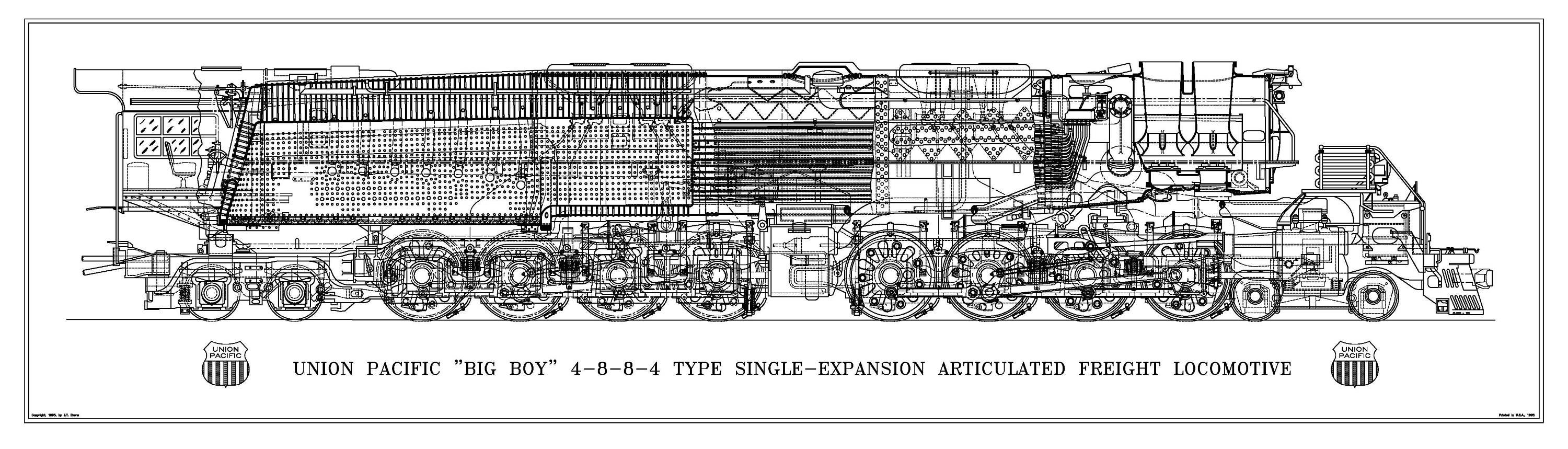 Union pacific big boy чертежи