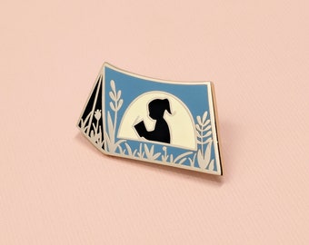 Book Scout Pin | Hard Enamel, Enamel Pin, Lapel Pin, Flair, Reading Enamel Pin, Tent Enamel Pin, Gifts for Librarians, Gifts for Readers