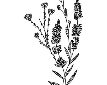 Floral Sticker