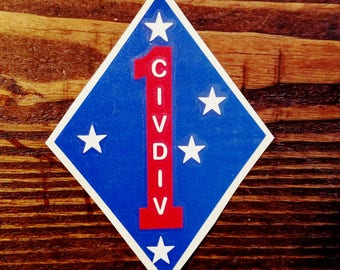 1. Civ Div-Aufkleber