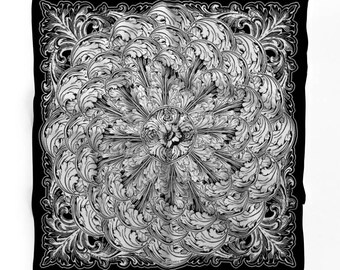 Silk Renaissance Scarf - Cornice