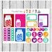 Weekly sticker set - jars of hearts - planner stickers