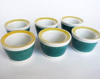 Rare egg cups from Picknick series by Marianne Westman. By Rörstrand, Sweden.
