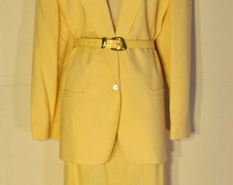 Womens Vintage Yellow Suit