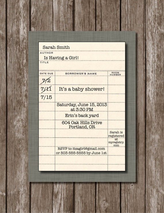 library card invitation