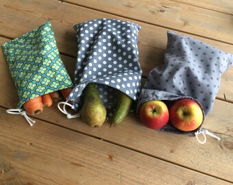 Reusable vegetable Bags-zero waste-produce bags-washable