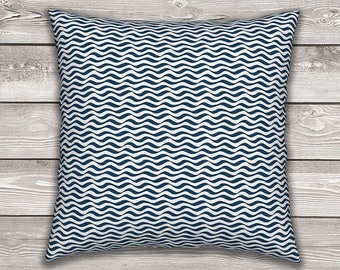 Waves Throw Pillow Cover
