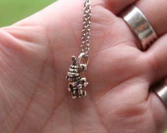SALE... Vintage Sterling Silver - 3D Warrior - Pendant - Charm Pendant