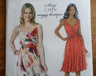 Butterick B5750 Suzi Chin Maggy Boutique Summer Dress Sewing Pattern Misses' Size 6-14