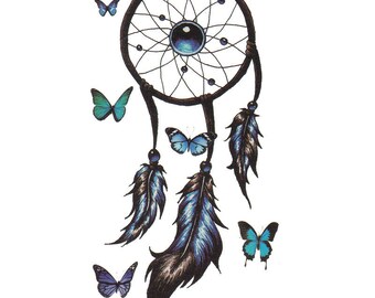 3pc butterfly print temporary tattoo sticker-10511x3