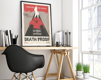 death proof, film poster, tarantino poster movies, alternative film poster, rosario dawson poster, poster kurt russell, poster death proof.