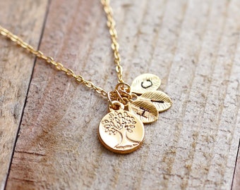personalized gift for grandma family necklace grandma necklace Family Tree Necklace grandmother Gift - CFTN *