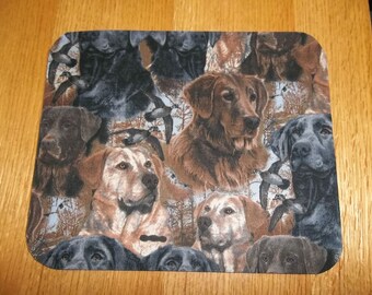 Mouse Pad, Dogs, Lab Dogs, Handmade, Gift, Office Decor, Desk Accessory, Rectangle, Mouse Pads, MousePad, Computer Mouse Pad, Mouse Mat