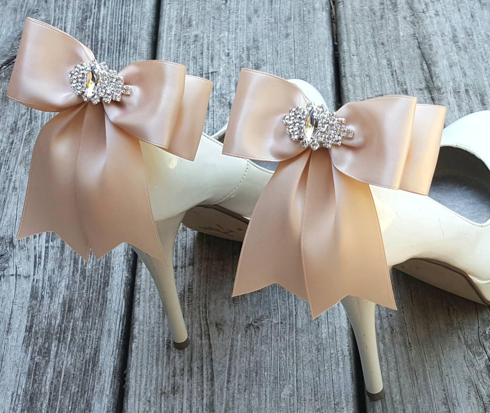 BLUSH Wedding Shoe ClipsBridal Shoe Clips MANY COLORS