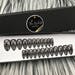 Ready to Ship! Black Geometric pattern Regular Stiletto Shape Full 24 Tips Set Press On Nails | False Nails | Glue On Nails | The Nailest