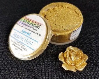 Gold Metallic "Special" Dust By Rolkem Gold Highlighter Dust DUS317