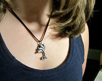 Crinoid Pendant, Crinoid Necklace, Fossil Paleontology Echinoderm