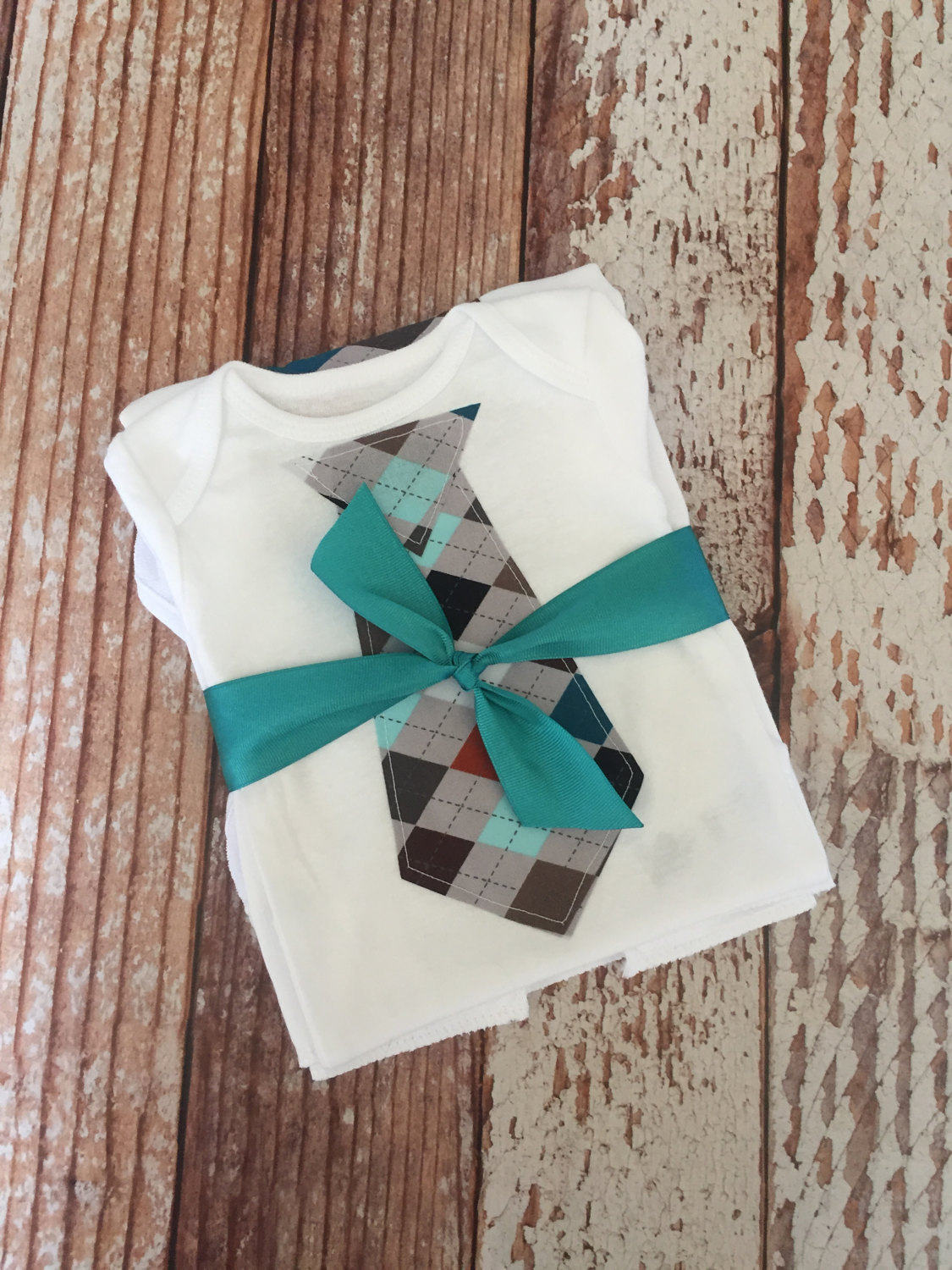 Baby Boy Gift Set 3 Piece Argyle