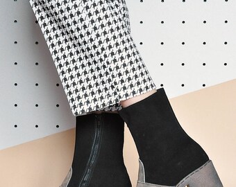 90s PLATFORM boots BOHO boots CHUNKY boots suede boots grunge boots leather boots / Size 6 us / 3.5 uk / 36 eu
