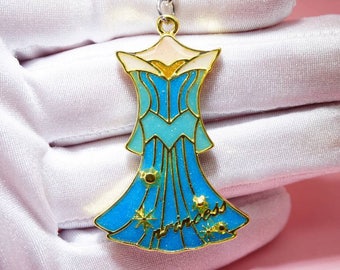 Keychain Aurora blue dress