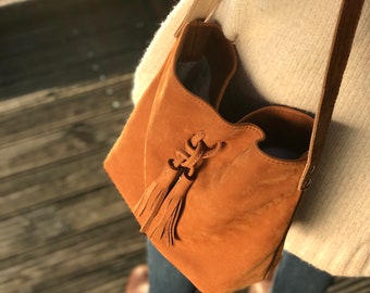 Hobo Camel M - shoulder bag - leather bag