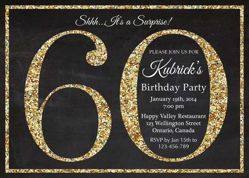 60Th Birthday Invitation Templates 9